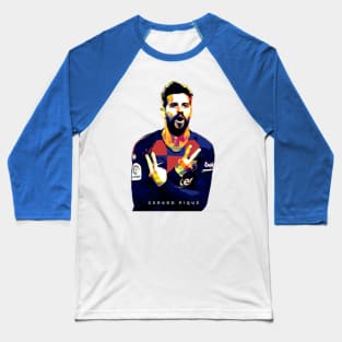 Gerard Pique Pop Art Baseball T-Shirt